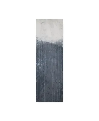 Hilary Winfield 'Lithosphere White Grey' Canvas Art - 47" x 16" x 2"