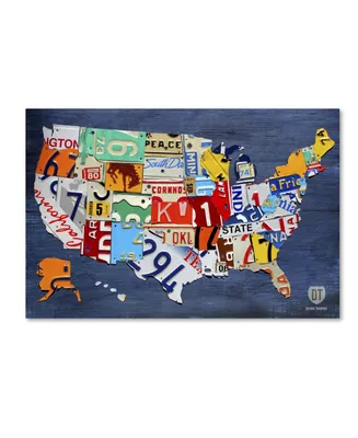 Design Turnpike 'Usa Map' Canvas Art - 32" x 22" x 2"