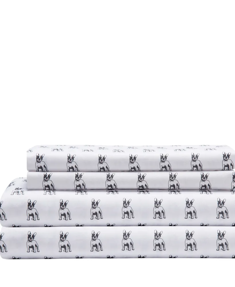 Beatrice Home Fashions Whimsical Printed Microfiber -Pc. Sheet Set