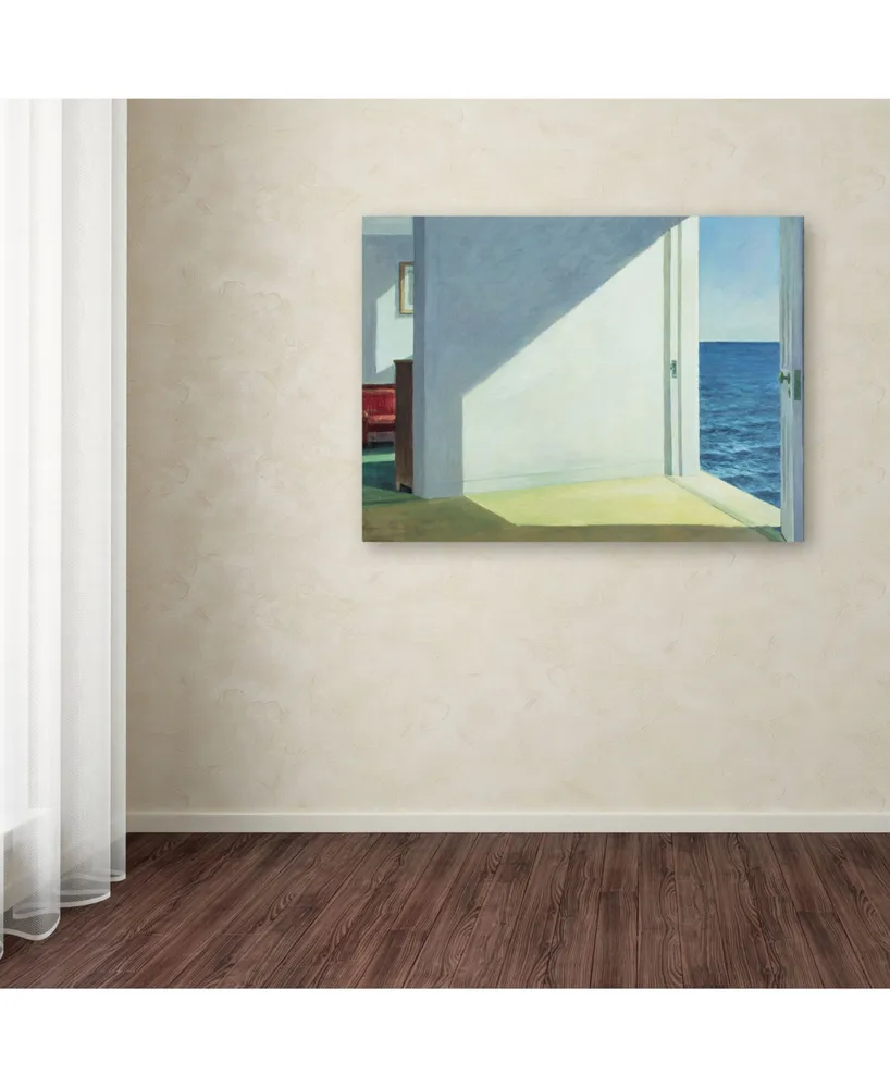 Edward Hopper 'Rooms by the Sea' Canvas Art - 47" x 35" x 2"