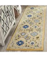 Safavieh Evoke EVK210 Gold and Ivory 2'2" x 7' Runner Area Rug