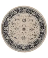 Safavieh Lyndhurst LNH340 Light Beige and Anthracite 7' x 7' Round Area Rug