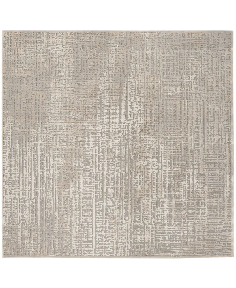 Safavieh Meadow MDW317 Ivory and Gray 6'7" x 6'7" Square Area Rug