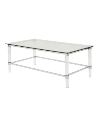 Bayla Modern Tempered Glass Coffee Table