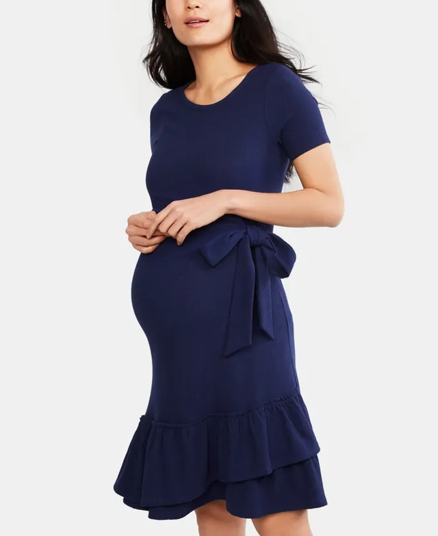 A Pea The Pod Maternity Ruffled Dress