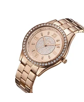 Jbw Women's Mondrian Diamond (1/6 ct.t.w.) 18K Rose Gold Plated Stainless Steel Watch