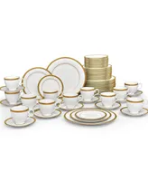 Noritake Charlotta Gold 60-pc Dinnerware Set, Service for 12