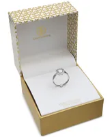 Giani Bernini Cubic Zirconia Halo Ring Sterling Silver, Created for Macy's