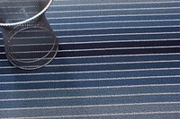Chilewich Block Stripe Shag Doormat - 18" x 28"