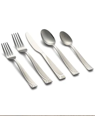 Cambridge Silversmiths Mena Frost 40-Piece Flatware with Chrome Buffet, Service for 8