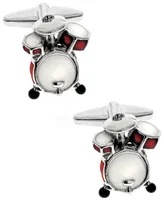 Sutton Silver-Tone Drum Set Cufflinks