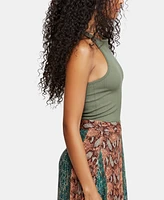 Free People Hayley Cropped Racerback Tank Top