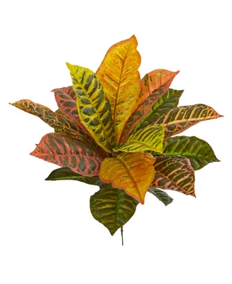 Nearly Natural 17" Garden Croton Artificial Plant (Real Touch) (Set of 6)