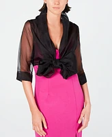 Adrianna Papell Organza Wrap Jacket