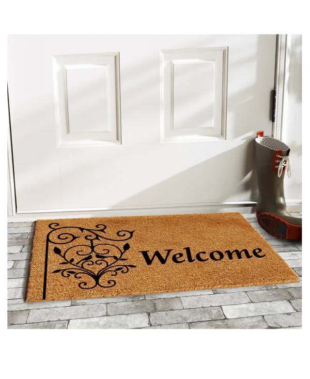 Cornell Big Red 18 x 30 Holiday Coir Doormat