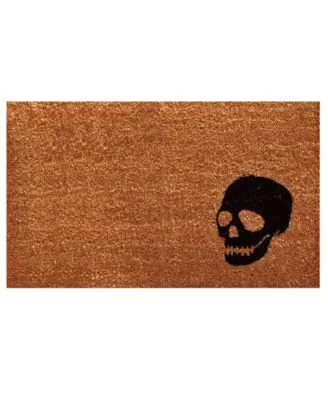 Home More Skull Natural Coir Vinyl Doormats