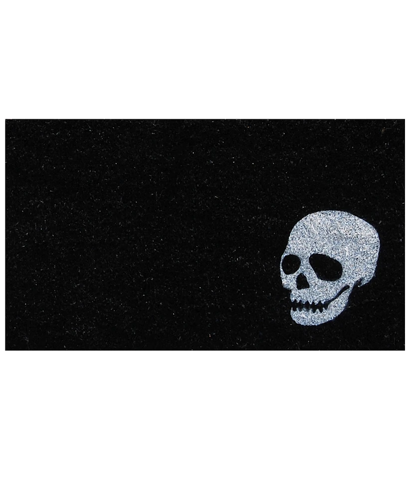 Home & More Skull Natural Coir/Vinyl Doormat, 24" x 36"