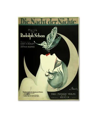 Vintage Apple Collection 'Art Deco Music Sheet' Canvas Art