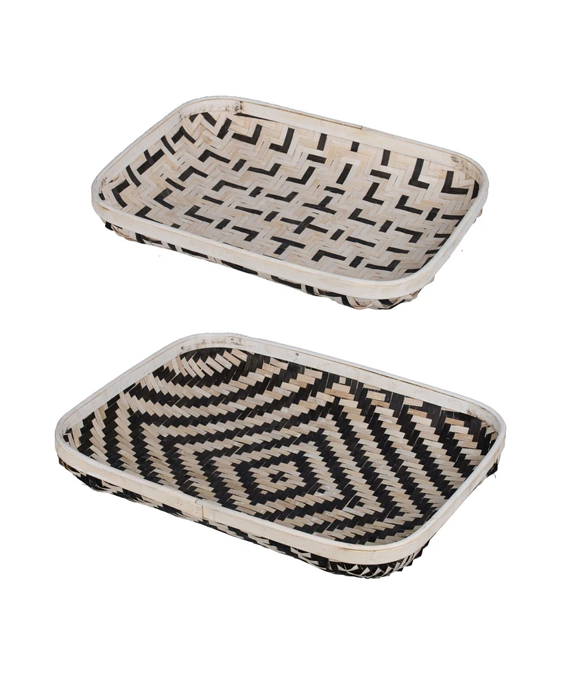 Organic Elements Geometric Wash Trays, Set of 2