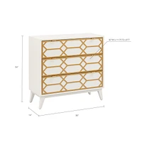 Parral Gold Lattice Accent Chest