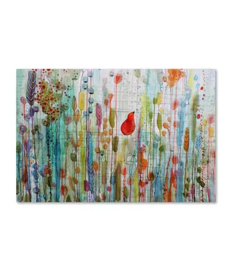 Sylvie Demers 'Une Ame Dans Le Jardin' Canvas Art - 47" x 30" x 2"