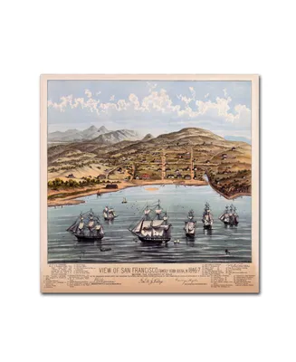 Vintage Lavoie 'View Of San Francisco' Canvas Art - 14" x 14" x 2"