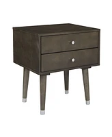 Cupertino Side Table With 2 Drawers