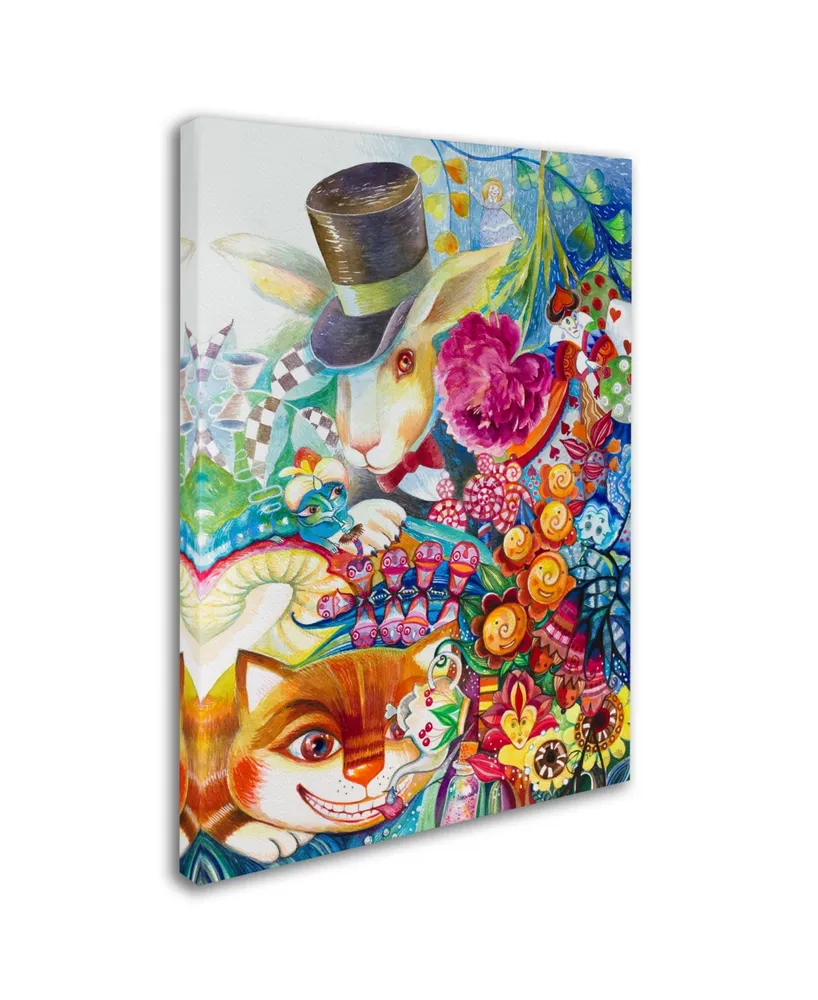 Oxana Ziaka 'Alice In Wonderland' Canvas Art - 19" x 14" x 2"