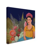 Sylvie Demers 'Frida A Casa Azul Revisitated' Canvas Art - 14" x 14" x 2"