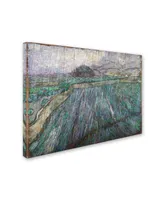Van Gogh 'Rain' Canvas Art - 47" x 35" x 2"