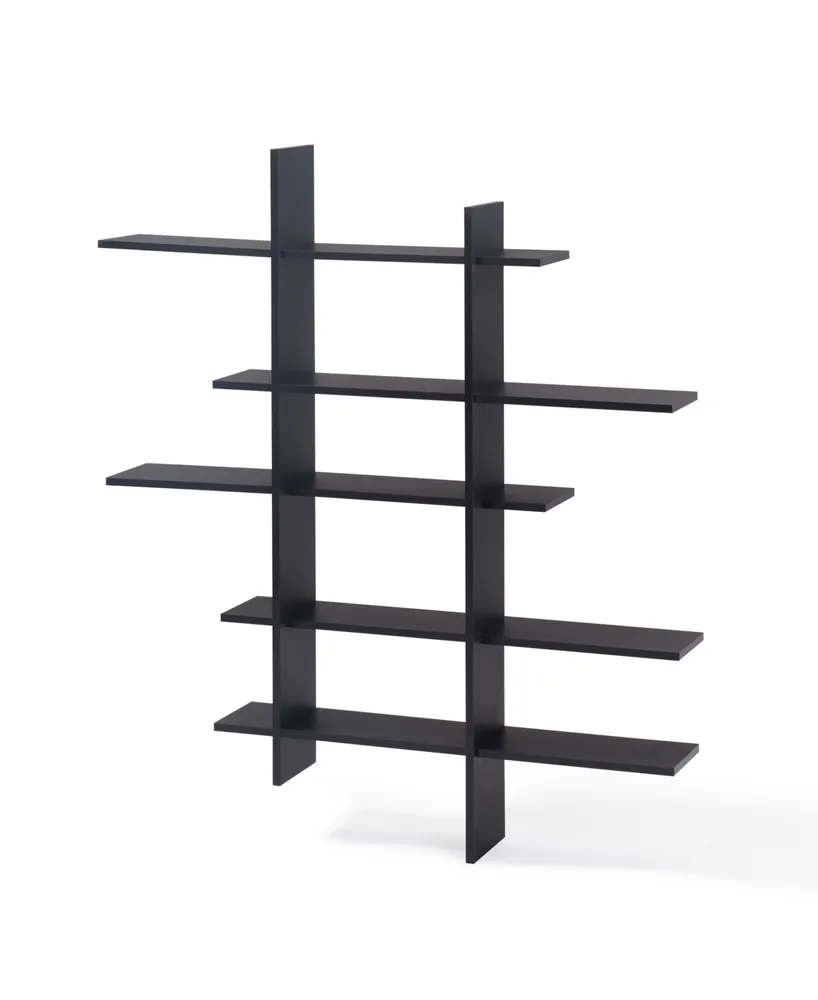 Danya B. Five Level Asymmetric Wall Shelf