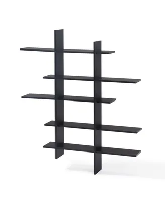 Danya B. Five Level Asymmetric Wall Shelf