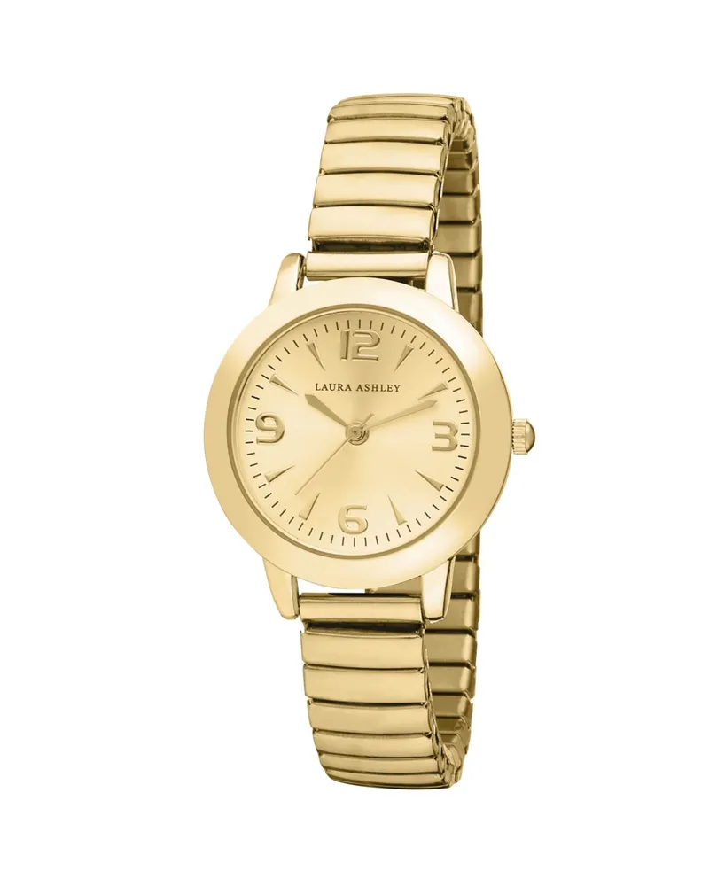 Laura Ashley Gold Stretch Bracelet Watch