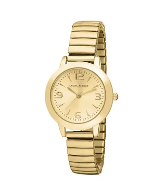 Laura Ashley Gold Stretch Bracelet Watch