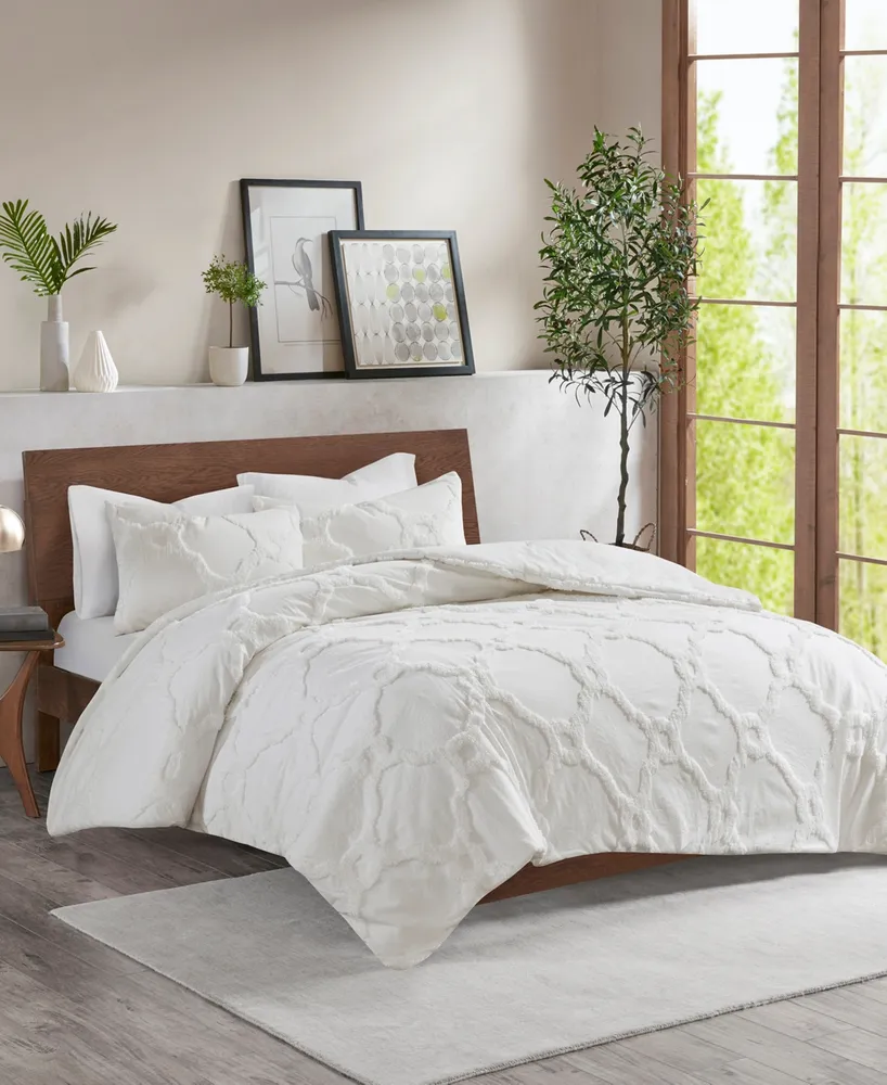 Madison Park Pacey Geometric 3-Pc. Duvet Cover Set, King/California King