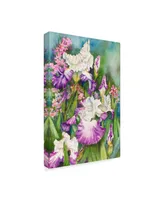 Joanne Porter 'Iris Garden' Canvas Art - 24" x 16" x 2"