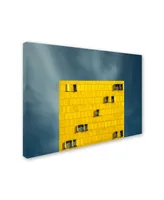 Vladi Garcia 'Yellow And Blue' Canvas Art - 24" x 18" x 2"