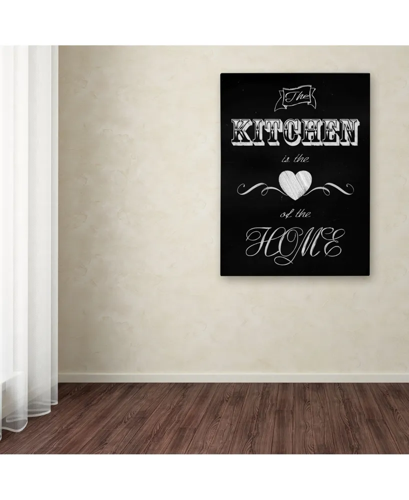 Tina Lavoie 'The Kitchen Is The Heart' Canvas Art - 19" x 14" x 2"