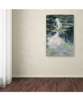 Monet 'Pond With Water Lilies' Canvas Art - 19" x 12" x 2"