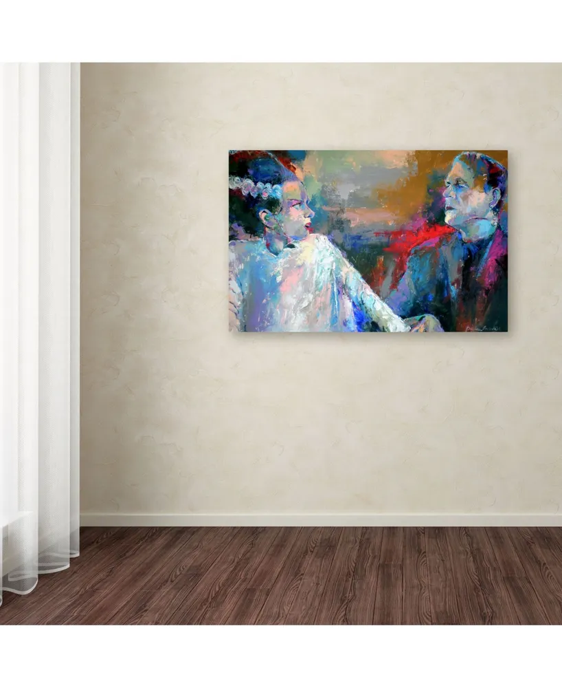 Richard Wallich 'Frankenstein and His Wife' Canvas Art