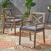 Perla Outdoor Dining Chair, Set of 2