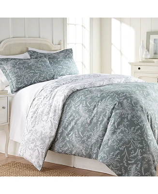 Southshore Fine Linens Winter Brush Reversible Down Alt Comforter Set, Twin/Twin Xl