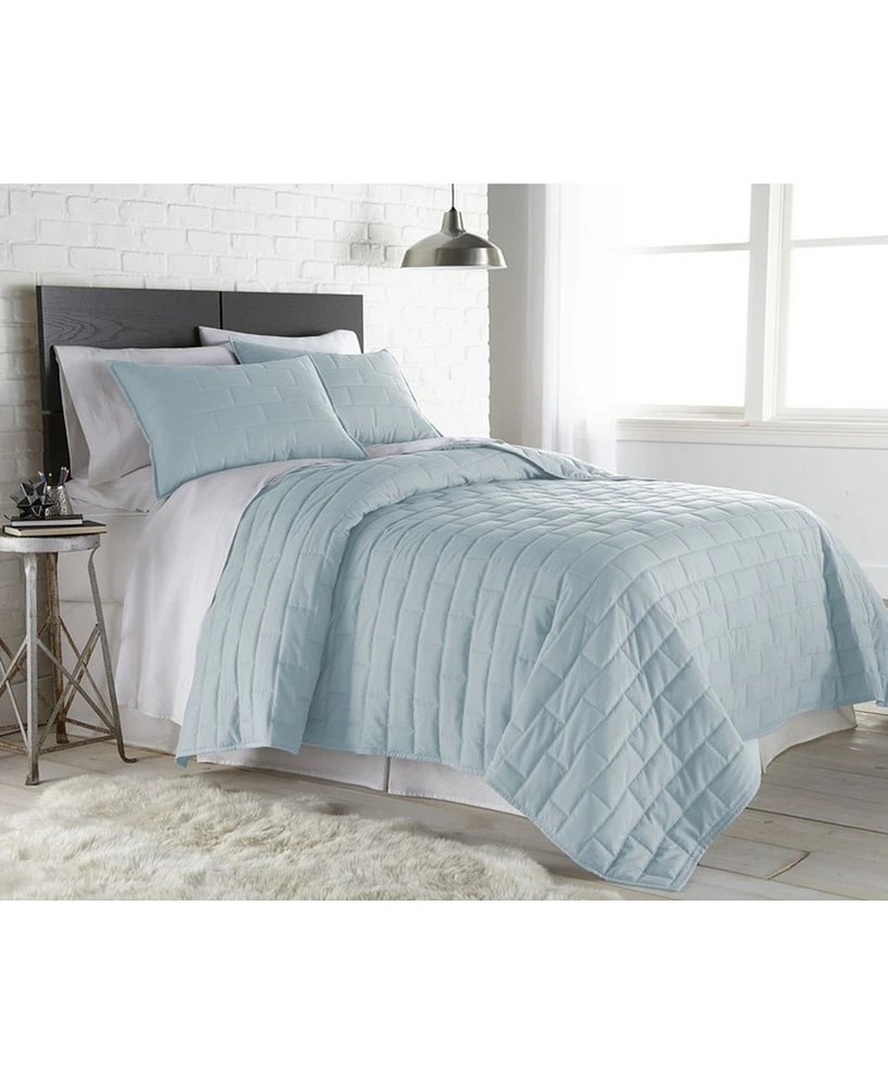 Southshore Fine Linens Brickhouse Farmhouse 3-Pc. Quilt Set, King/California King