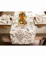 Botanical Print Table Runner 14" X 72""