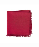 Solid Wine Heavyweight Fringed Napkin Set of 6