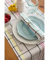 Color Pop Plaid Table Runner 14" X 108"