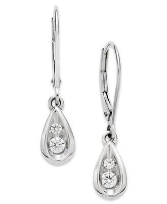 Diamond Teardrop Earrings (1/4 ct. t.w.) 14k White or Yellow Gold