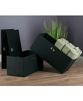 Winsome Torino 3-Pc Set Folding Fabric Baskets