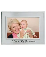 Lawrence Frames Brushed Metal I Love Grandma Picture Frame - Sentiments Collection - 4" x 6"