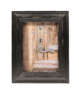 Lawrence Frames Weathered Black Wood Picture Frame - 5" x 7"